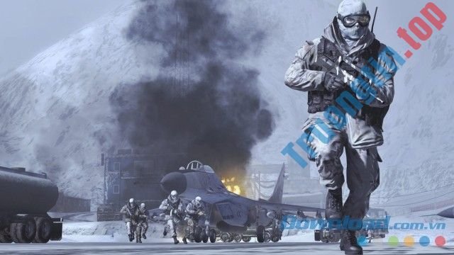 Thực hiện các pha hành động nghẹt thở trong game bắn súng kinh điển Call of Duty: Modern Warfare 2 cho máy tính và Mac