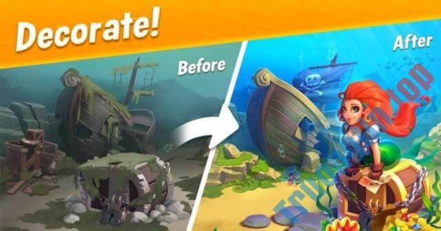 Thỏa&nbsp;sức&nbsp;trang&nbsp;trí&nbsp;bể&nbsp;cá&nbsp;trong&nbsp;Fishdom&nbsp;cho&nbsp;Mac