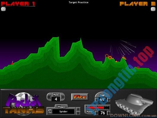 Download Pocket Tanks cho Mac 1.6 – Game Chiến sĩ pháo binh – Trường Tín