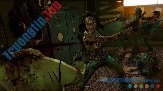 Cắt đầu lũ zombie ghê tởm trong game kinh dị The Walking Dead: Michonne - A Telltale Miniseries