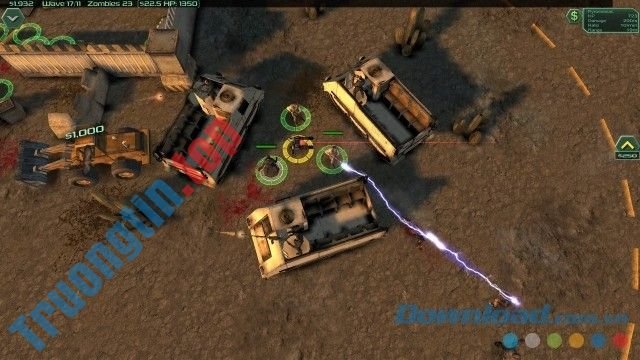 Đặt các chiến binh vào vị trí chiến lược trong game tháp phòng thủ cho Mac, máy tính và Linux Zombie Defense