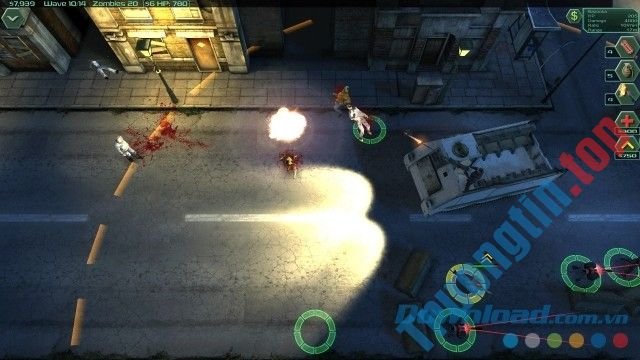 Bắn súng hạ gục lũ zombie xuất hiện trong game chiến thuật cho Linux, Mac và máy tính Zombie Defense