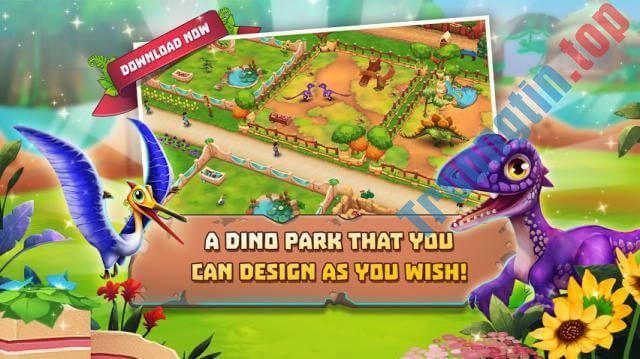 Xây dựng công viên khủng long của bạn trong game Dinosaur Park: Primeval Zoo