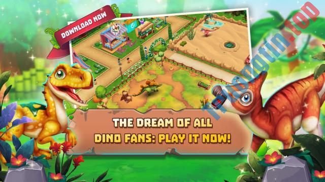 Download Dinosaur Park – Primeval Zoo cho iOS 1.0.20 – Game Công viên khủng long vui nhộn