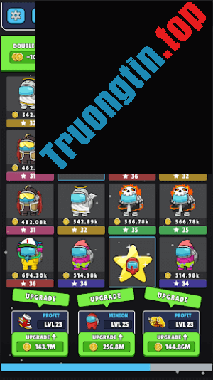 Nâng&nbsp;cấp&nbsp;các&nbsp;nhân&nbsp;vật