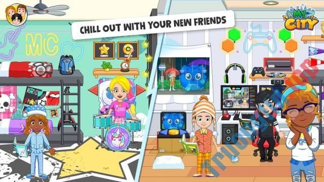 Download My City: College Dorm Friends cho iOS 1.02 - Game mô phỏng Ký túc xá đại học 4 Vui chơi cùng nhiều người bạn mới