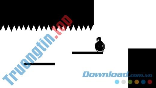 Game hành động Don‘t Stop! Eighth Note cho iOS có thiết kế đồ họa cổ với tông màu đen trắng chủ đạo 