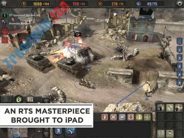 Tận&nbsp;hưởng&nbsp;kiệt&nbsp;tác&nbsp;RTS&nbsp;Company&nbsp;of&nbsp;Heroes&nbsp;trên&nbsp;iPad&nbsp;