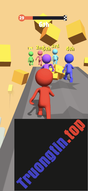 Tham gia cuộc chạy parkour với nhiều người trong game Fall Race 3D 