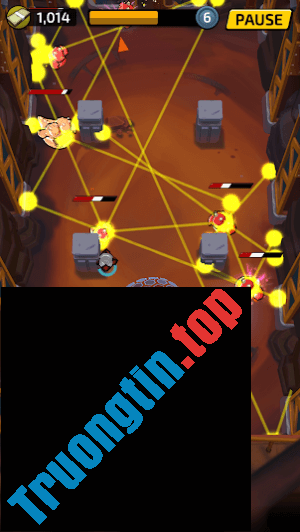 Mức độ khó của game tăng dần qua các level