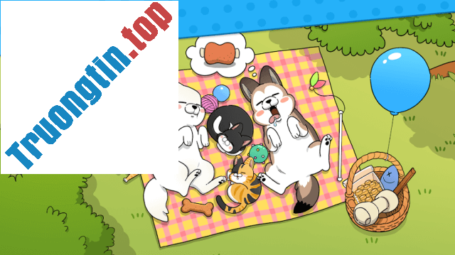 Download Lazy Dogs cho iOS 1.1.6 - Game match-3 kết hợp chăm sóc thú cưng 1 Chơi cùng chó và mèo siêu đáng yêu trong game Lazy Dogs