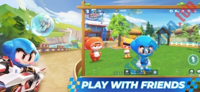 Chơi&nbsp;cùng&nbsp;bạn&nbsp;bè&nbsp;trong&nbsp;KartRider&nbsp;Rush+