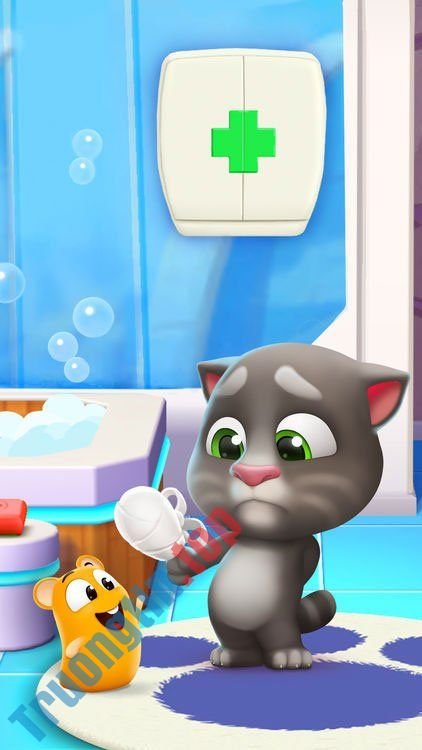 Chăm sóc mèo Tom trong My Talking Tom 2