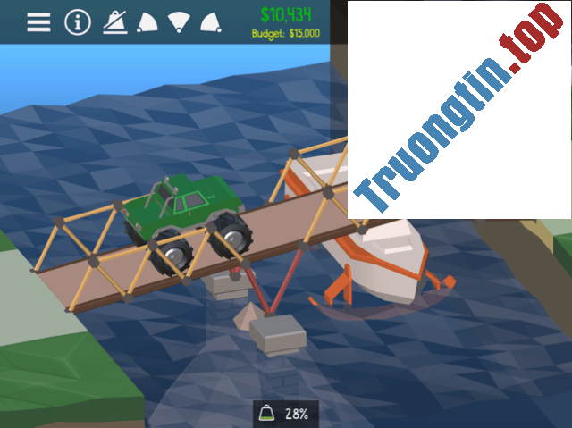 Thể hiện sự sáng tạo của bạn thông qua việc xây cầu trong game Poly Bridge 2 