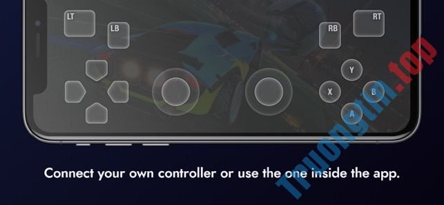 Kết nối với bộ điều khiển hoặc hoặc sử dụng điều khiển cảm ứng trên màn hình