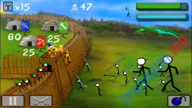 Download StickWars cho iOS 1.9.0 – Game cuộc chiến người que trên iPhone/iPad