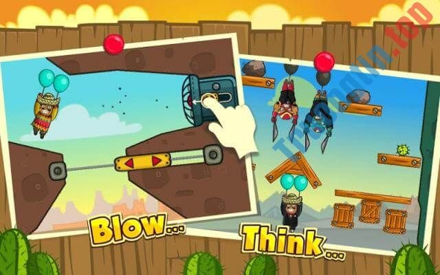 Download Amigo Pancho cho iOS 1.25 – Game leo núi bằng bóng bay hài hước