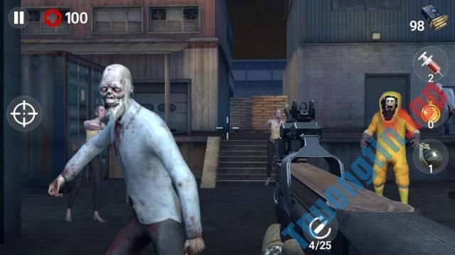 Tiêu diệt zombie để bảo vệ mạng sống của mình trong game Dead Fire