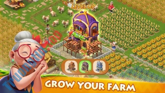 Phát triển trang trại của bạn trong game Family Farm Adventure