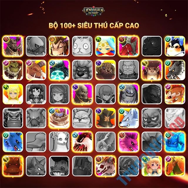 Download Liên Quân Ma Thuật cho iOS 1.4.28 - Game xây dựng thẻ tướng miễn phí cho iPhone 3 Đội hình hơn 100 siêu thú cao cấp