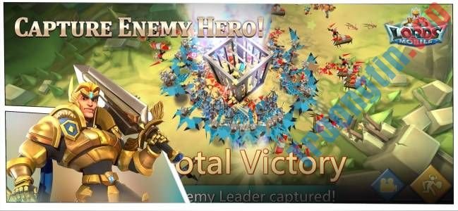 Bắt tướng trong game Lords Mobile cho iOS