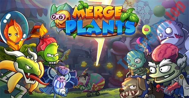 Merge Plants cho iOS là game phòng thủ vui nhộn giống Plants vs. Zombies