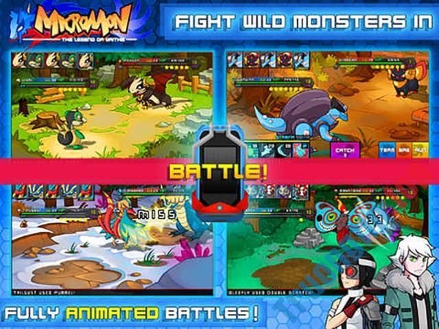 Download Micromon cho iOS 1.7 - Game thu thập và huấn luyện quái thú giống Pokemon 1 Thu thập và huấn luyện quái thú, đưa chúng vào cuộc chiến trong Micromon