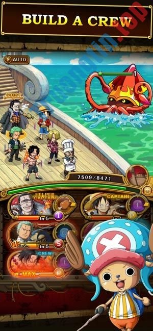 Lập tổ đội trong game One Piece Treasure Cruise
