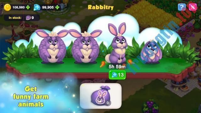 Download Royal Farm cho iOS 1.41 - Game mô phỏng xây dựng nông trại hoàng gia 2 Nhận nuôi những động vật đáng yêu