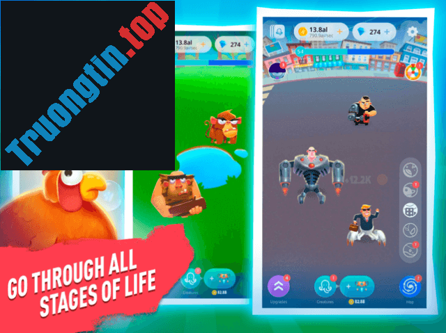 Bạn&nbsp;trở&nbsp;thành&nbsp;Chúa&nbsp;trời&nbsp;và&nbsp;tạo&nbsp;ra&nbsp;muôn&nbsp;loài&nbsp;trong&nbsp;game&nbsp;Human&nbsp;Evolution