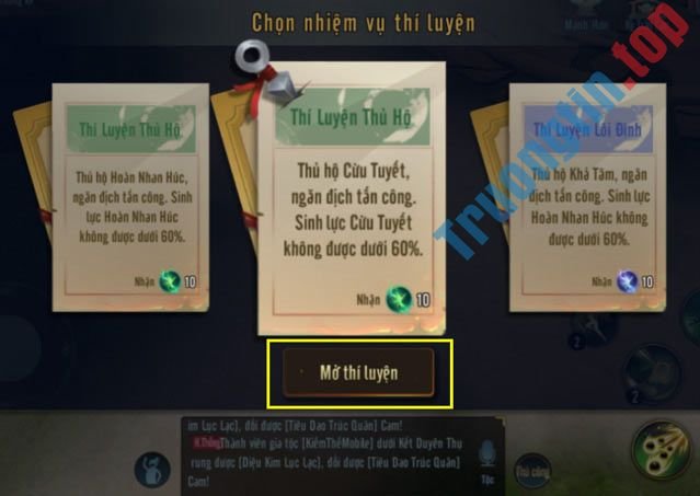 Chọn&nbsp;nhiệm&nbsp;vụ