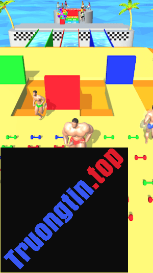 Thu&nbsp;thập&nbsp;tạ&nbsp;để&nbsp;tằn&nbsp;cơ&nbsp;bắp&nbsp;trong&nbsp;game&nbsp;Muscle&nbsp;Race&nbsp;3D&nbsp;