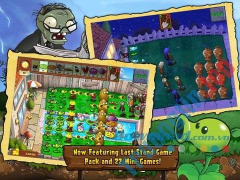 Download Plants vs. Zombies HD cho iPad – Game Hoa quả nổi giận