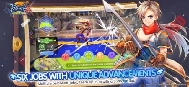 Download Ragnarok X: Next Generation cho iOS 1.01 - Trường Tín 2 6 lớp nhân vật với khả năng độc đáo riêng