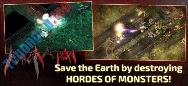 Cứu trái đất bằng cách tiêu diệt tất cả quái vật ngoài hành tinh trong game Alien Shooter 2 - Reloaded