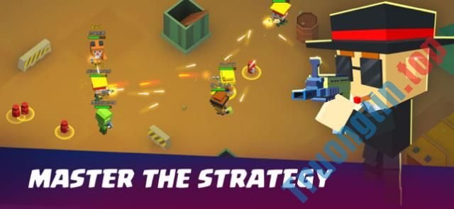 Download Battle Shooting Hero cho iOS 2.5 – Game bắn súng io đồ họa Minecraft
