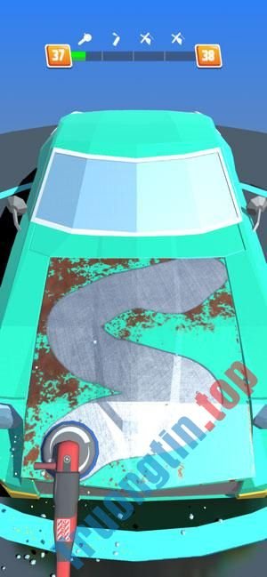 Phục hồi những chiếc xe cũ thành mới trong game Car Restoration 3D 