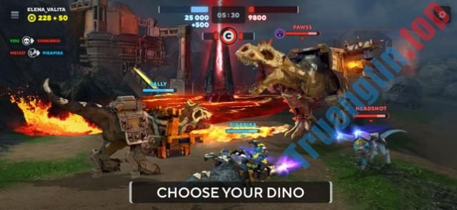 Download Dino Squad cho iOS 0.5.1 – Game đại chiến khủng long online nhiều người chơi