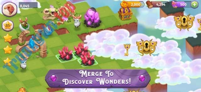 Hợp nhất mọi thứ để khám phá khu vườn thần thoại trong game Merge Magic!