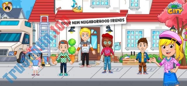 Ghé thăm nhà bạn bè và tìm hiểu nhiều điều thú vị trong game My City : Friend's House