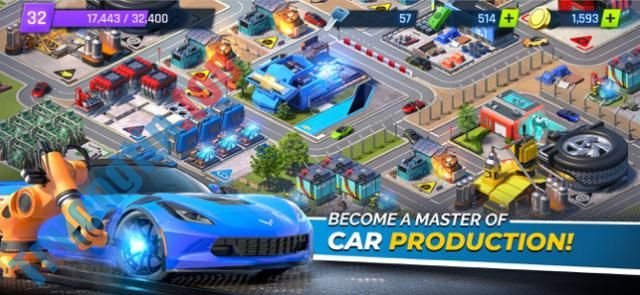 Xây dựng một thành phố sản xuất xe hơi của bạn trong game Overdrive City