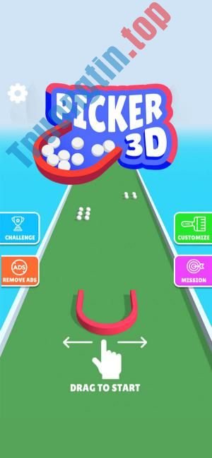 Picker 3D là game thu thập bóng đơn giản mà gây nghiện