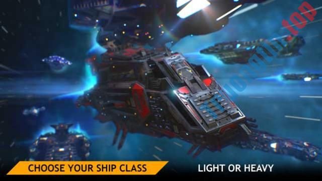 Chọn lớp tàu vũ trụ của bạn trong Planet Commander cho iOS