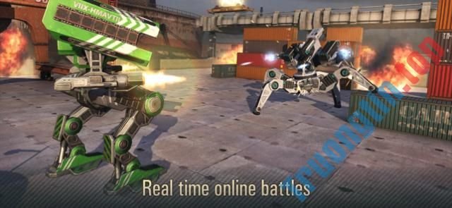 Tham gia các trận chiến robot online thời gian thực trong WWR: World of Warfare Robots