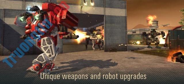 Vũ khí đa dạng và các nâng cấp robot độc đáo