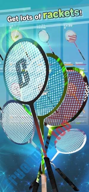 Nhiều loại vợt với khả năng khác nhau