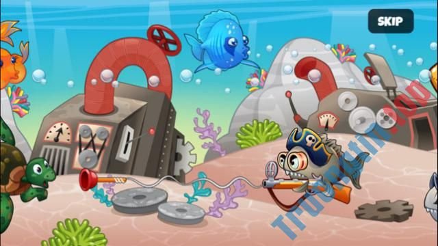 Download Fish vs Pirates cho iOS – Game thủ thành bảo vệ nàng tiên cá