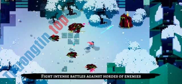 Download Hyper Light Drifter cho iOS 1.1.1 - Game hành động nhập vai 16-bit ấn tượng 5 Chiến đấu chống lại kẻ thù đông đảo ở các địa hình khác nhau trong Hyper Light Drifter