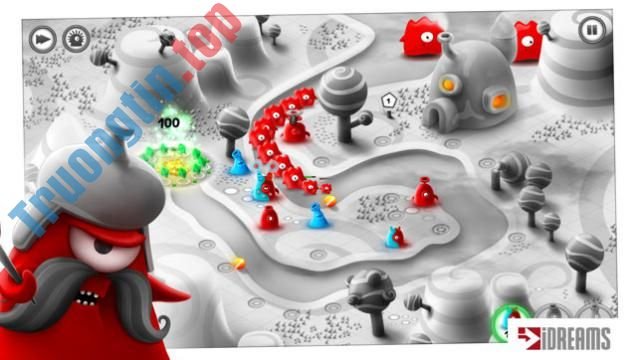 Tham gia cuộc chiến bảo vệ vương quốc mực trong game Jelly Defense