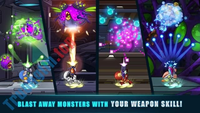 Download Mega Shooter cho iOS 1.0.3 - Game bắn súng nhịp độ nhanh điên cuồng 2 Tiêu diệt quái vật bằng các loại vũ khí uy lực